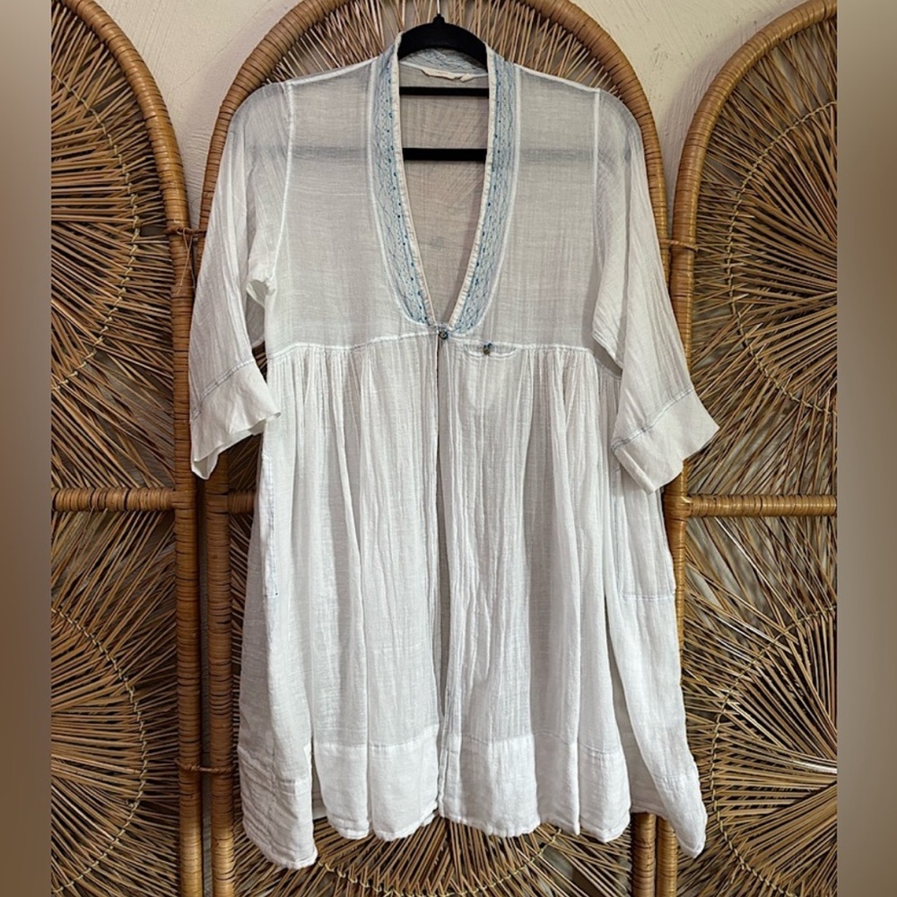 Injiri Hand Loomed Cotton Duster - M